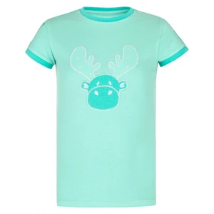 Girls' cotton T-shirt Kilpi MALGA-JG turquoise