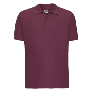 Men's burgundy cotton polo shirt Ultimate Russell