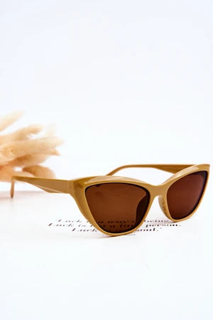 Fashion Sunglasses Cat Eye V090169 Dark Beige