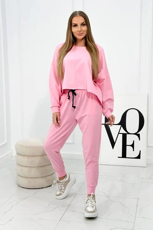 Set 2 Piece Sweatshirt + Trousers light pink