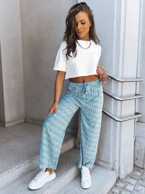 Loose women's trousers STEPHANO green Dstreet
