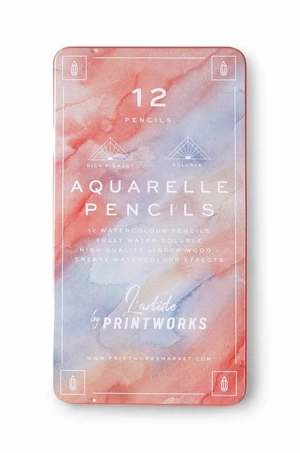 Sada farbičiek v puzdre Printworks Aquarelle (12-pack)