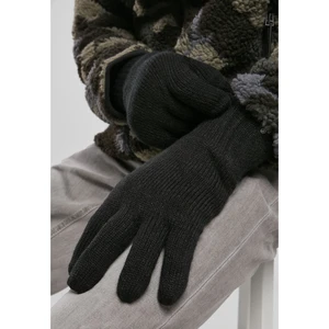 Knitted gloves black