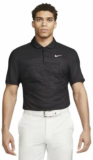 Nike Dri-Fit ADV Tiger Woods Mens Golf Polo Black/Anthracite/White L Polo košeľa