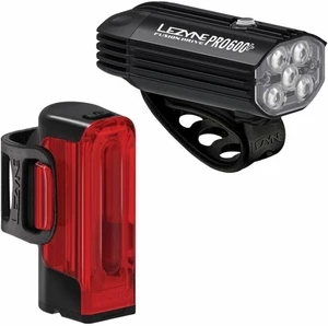 Lezyne Fusion Drive Pro 600+/Strip Drive 300+ Pair Satin Black/Black Front 600 lm / Rear 300 lm Lumini bicicletă