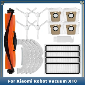 For Xiaomi Robot Vacuum X10 Replacement Spare Parts Accessories Main Side Brush Hepa Filter Mop Cloth Dust Bag