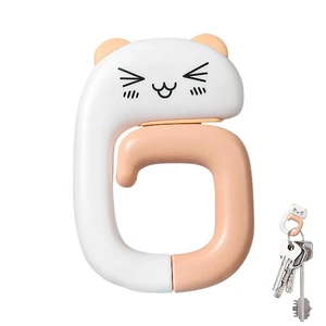 Table Bag Hangers Decorative Table Purse Bags Hooks Travel Portable Plastic Bag Cute Animal Hook For Hanging Handbag Holders