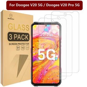 Mr.Shield [3-Pack] Screen Protector For Doogee V20 5G / Doogee V20 Pro 5G [Tempered Glass] [Japan Glass with 9H Hardness]