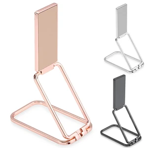 Folding Cell Phone Stand Desk Adjustable Phone Holder Zinc Alloy Phone Stand Finger Kickstand For All Phones Tablet