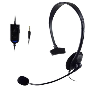 Operator Headphones Head-mounted With Noise Canceling Microphone One-ear Telephone Clear Call Headphones Single-Sided Headset