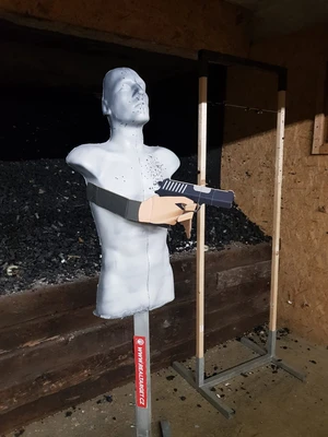 Odľahčený strelecký terč 3D Delta Real Target® (Farba: Biela)