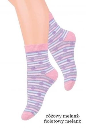 Steven Cotton Candy art.138 Dívčí ponožky 41-43 Šedá