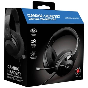 Raptor Gaming RAPTOR-GAMING H300 Black herný headset jack 3,5 mm, 2x 3,5 mm jack (mic./slu.) káblový cez uši čierna ster