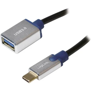 LogiLink USB 3.0 adaptér [1x USB 3.1 zástrčka C - 1x USB 3.2 gen. 1 zásuvka A] USB 3.1 Gen1 Cable, USB Type C/M to A/F,