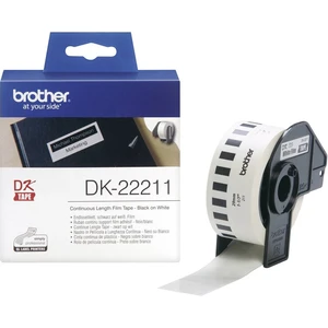 Brother DK-22211 etikety v roli 29 mm x 15.24 m fólia biela 1 ks permanentné DK22211 univerzálne etikety