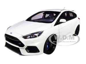 2016 Ford Focus RS Frozen White 1/18 Model Car by Autoart