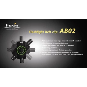 Fenix Light FENAB02 spona na opasok  Pre všetky baterky s Ø 18 - 26 mm