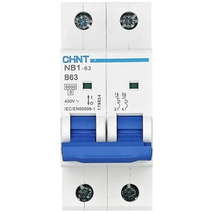 Chint 179654 NB1-63 2P B63 6kA DB elektrický istič    2-pólový 63 A  240 V, 415 V