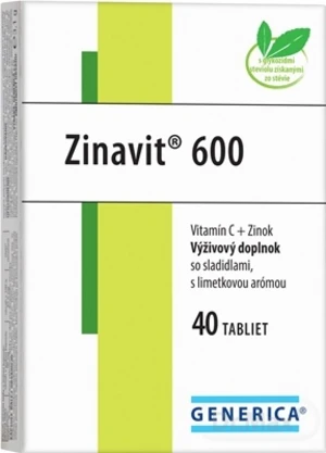 GENERICA Zinavit 600 s limetkovou arómou