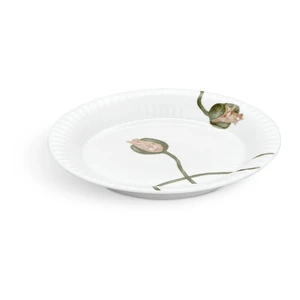 Biely porcelánový tanier Kähler Design Hammershøi Poppy, ø 19 cm