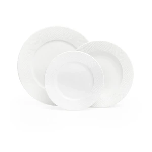 6-dielna súprava bielych porcelánových tanierov Bonami Essentials Imperio