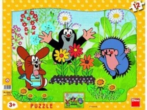 Puzzle deskové 12 Krtek zahradníkem