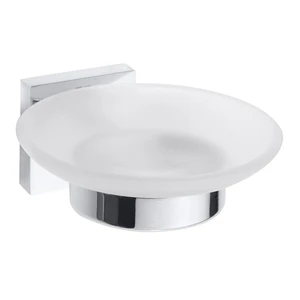 Sklenená nástenná nádoba na mydlo Sapho X-Square