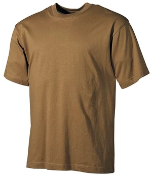 Bavlnené tričko US army MFH® s krátkym rukávom – Coyote (Farba: Coyote, Veľkosť: M)
