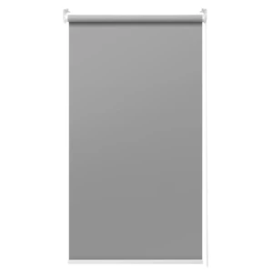 Blackout Window Curtain Roller Full Shades Blind Office Home Privacy Grey/White