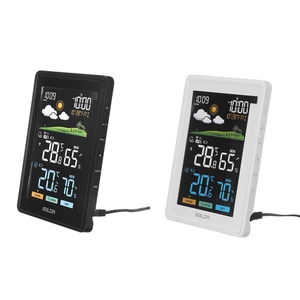Wireless Weather Station Thermohygrometer Weather Forecast Alarm Clock Perpetual Calendar Moon Phase