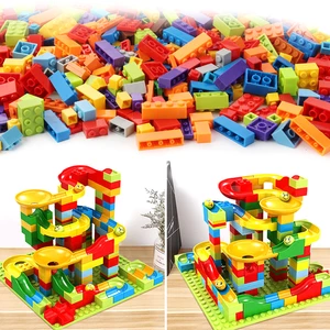 200Pcs/Set Maze Ball Track Building Blocks ABS Funnel Slide Assemble Bricks Blocks Toys