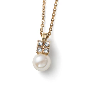 Oliver Weber Nádherný pozlacený náhrdelník s perlou Again 12266G