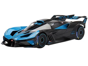 Bugatti Bolide Presentation Version Blue and Black 1/18 Model Car by Top Speed