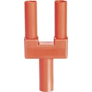 Schnepp SI-FK 19/4 mB rt bezpečnostný skratovacej mostík červená Ø pin: 4 mm Rozostup hrotov: 19 mm 1 ks