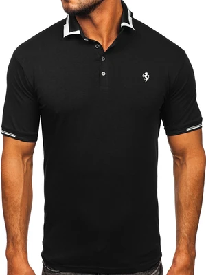 Tricou polo negru Bolf 192494