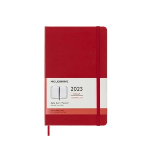 MOLESKINE Denný diár 2023 tvrdá červená