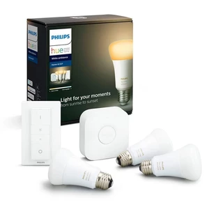 Štartovacia sada Philips Hue Bluetooth 9W, E27, White Ambiance + Switch, Bridge (8718699673345) LED žiarovka • spotreba 9 W • pätica E27 • biele svetl