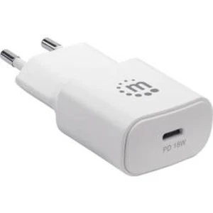 USB nabíječka Manhattan 102094, nabíjecí proud 3 A, bílá