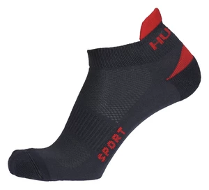 Husky Sport L (41-44), antracit/červená Ponožky