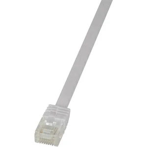 LogiLink CF2061U RJ45 sieťové káble, prepojovacie káble CAT 6 U/UTP 3.00 m biela veľmi flexibilné 1 ks