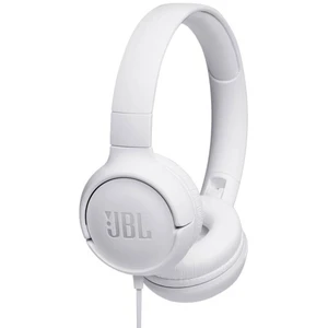 JBL Tune 500   slúchadlá On Ear na ušiach zložiteľná, Headset biela