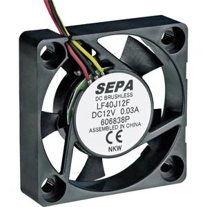 SEPA LF40J12SE22 axiálny ventilátor 12 V/DC 8.3 m³/h (d x š x v) 40 x 40 x 10 mm