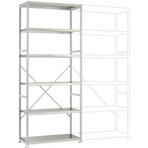Manuflex RP1320.7035 základný modul regálu oddelenia  (š x v x h) 1030 x 2500 x 600 mm    oceľová podlaha
