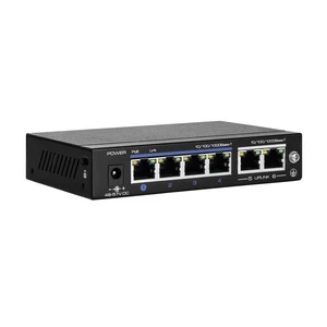 ABUS  sieťový switch 4 porty  funkcia PoE