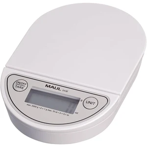 Maul MAULoval 1622002 váha na listy  Max. váživosť 2 kg Rozlíšenie 1 g na batérie biela