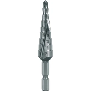 RUKO 101050-9H stupňovitý vrták  4 - 12 mm HSS Celková dĺžka 72 mm   1 ks