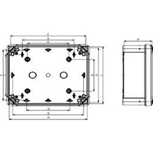 Skřínka na stěnu Schneider Electric NSYTBS191610H NSYTBS191610H, (š x v x h) 164 x 193 x 105 mm, ABS, šedobílá (RAL 7035), 1 ks