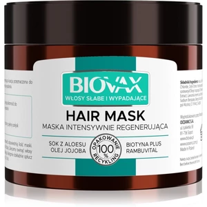 L’biotica Biovax Falling Hair posilující maska proti vypadávání vlasů 250 ml