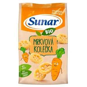 SUNAR Dětské křupky mrkvová kolečka BIO 45 g