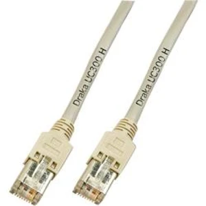 Síťový kabel RJ45 DRAKA K8452.10, CAT 5e, F/UTP, 10.00 m, šedá